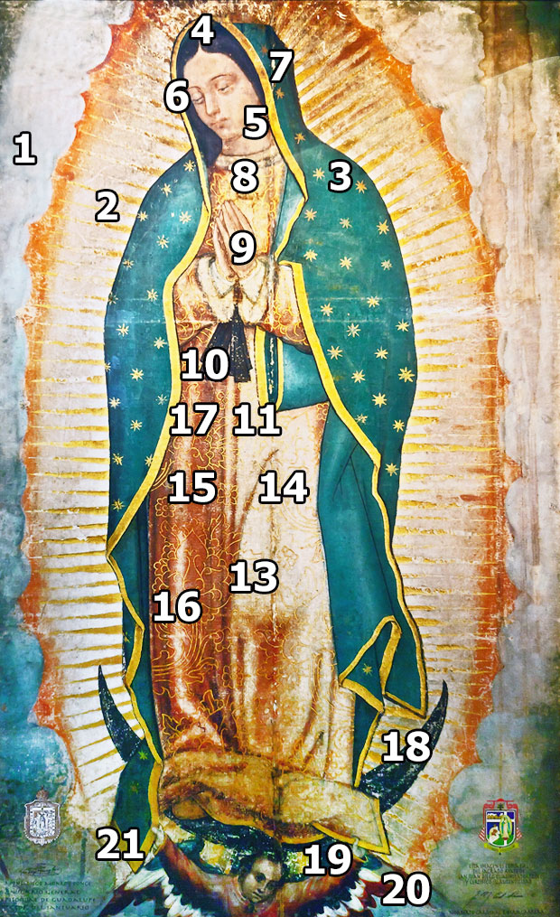 Virgen De Guadalupe. Las Estrellas De Su Manto Y Otros Significados ...