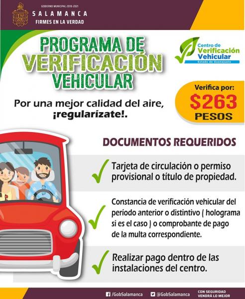 Programa De Verificación Vehicular Guanajuato 2020 Terminación Febrero Unión Guanajuato 1113