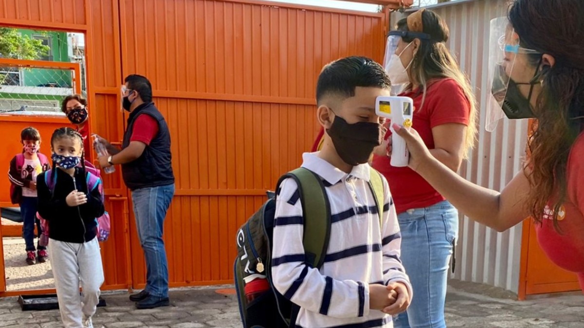 Así fue el regreso a las aulas en Guanajuato. Fotos | Unión Guanajuato