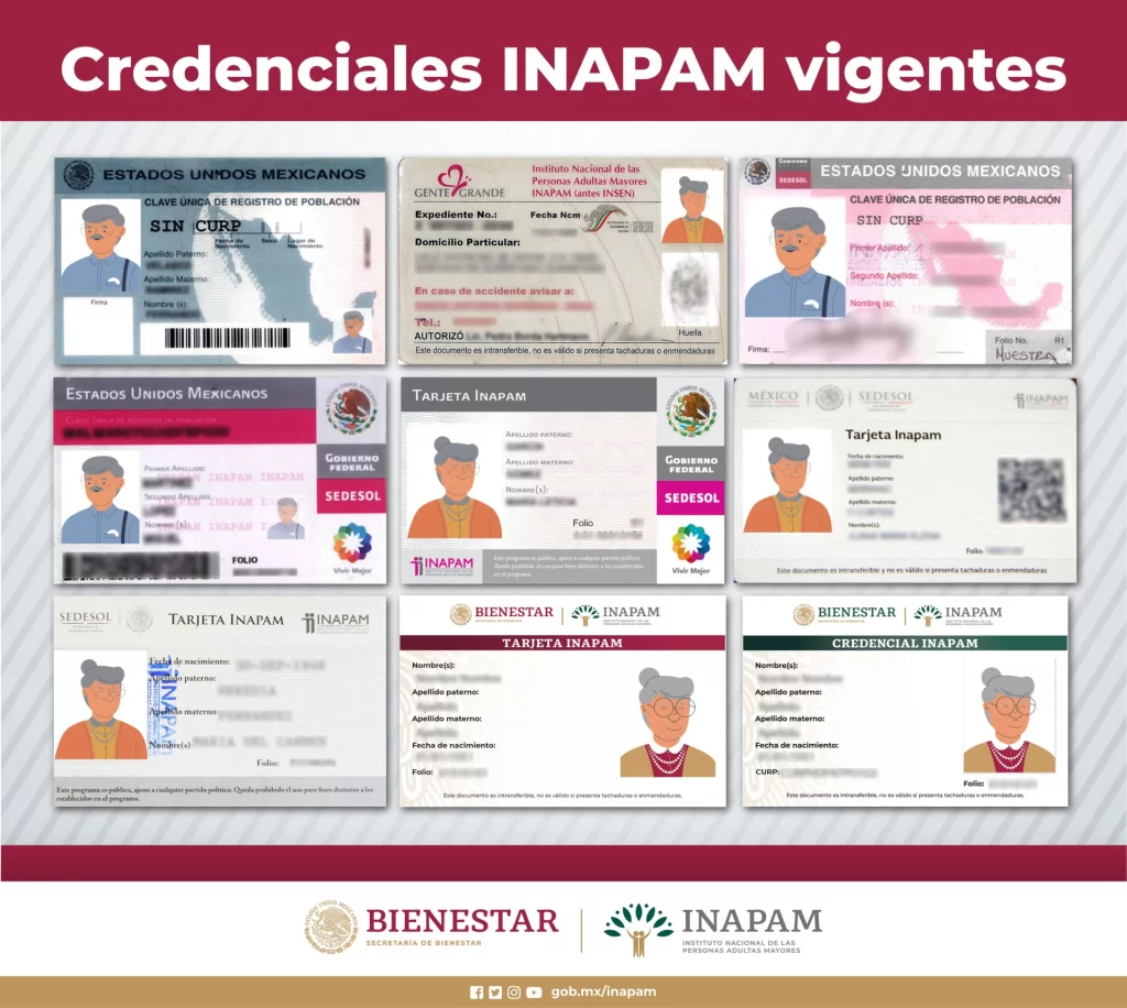 Nueva credencial INAPAM 2022. Estas son las tarjetas que aún están vigentes