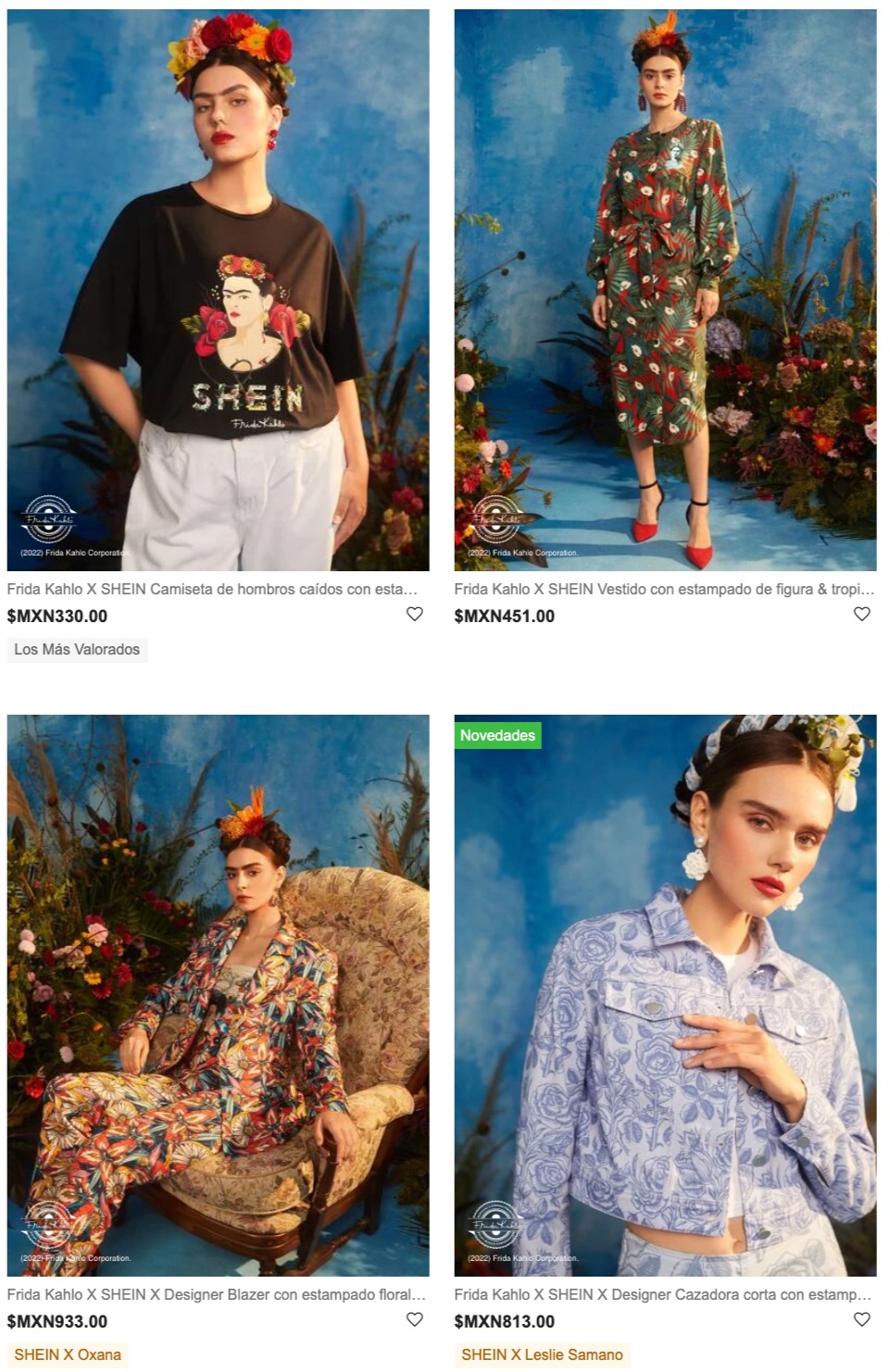 Shein lanza colección de ropa inspirada en Frida Kahlo