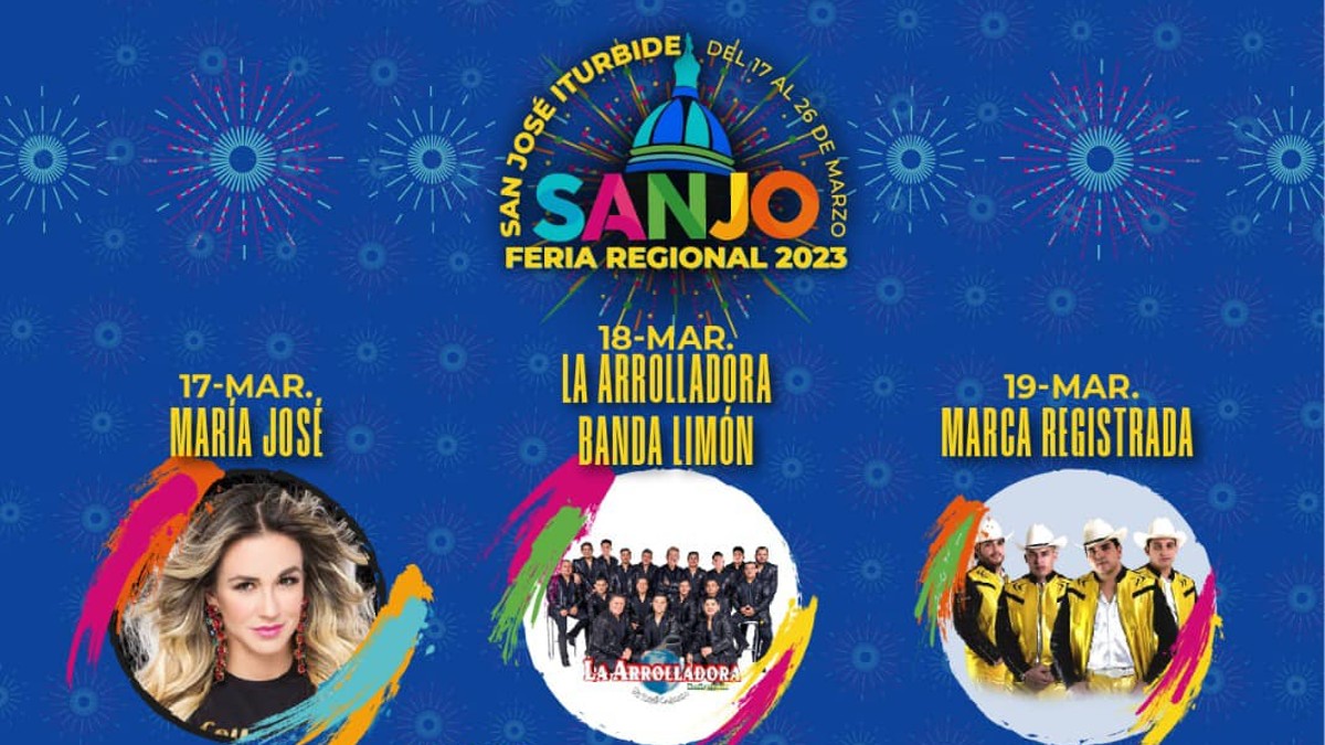 Cartel Feria San José Iturbide 2023. Checa los artistas que se