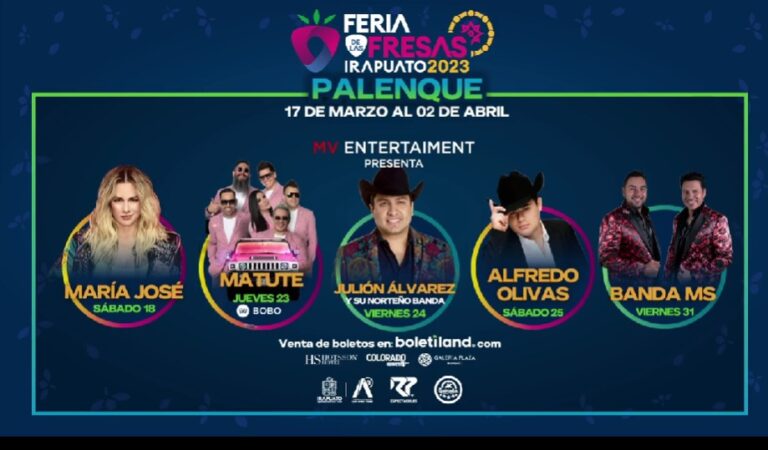 Feria De Las Fresas Irapuato 2023 Checa El Cartel Del Palenque Y