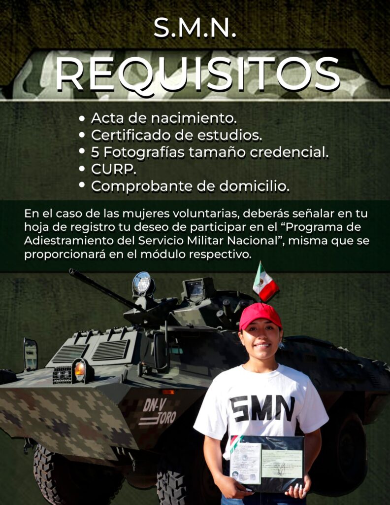 requisitos servicio militar smn sedena